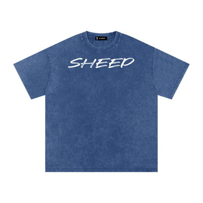 Snow Washed Oversized Cotton T-Shirt