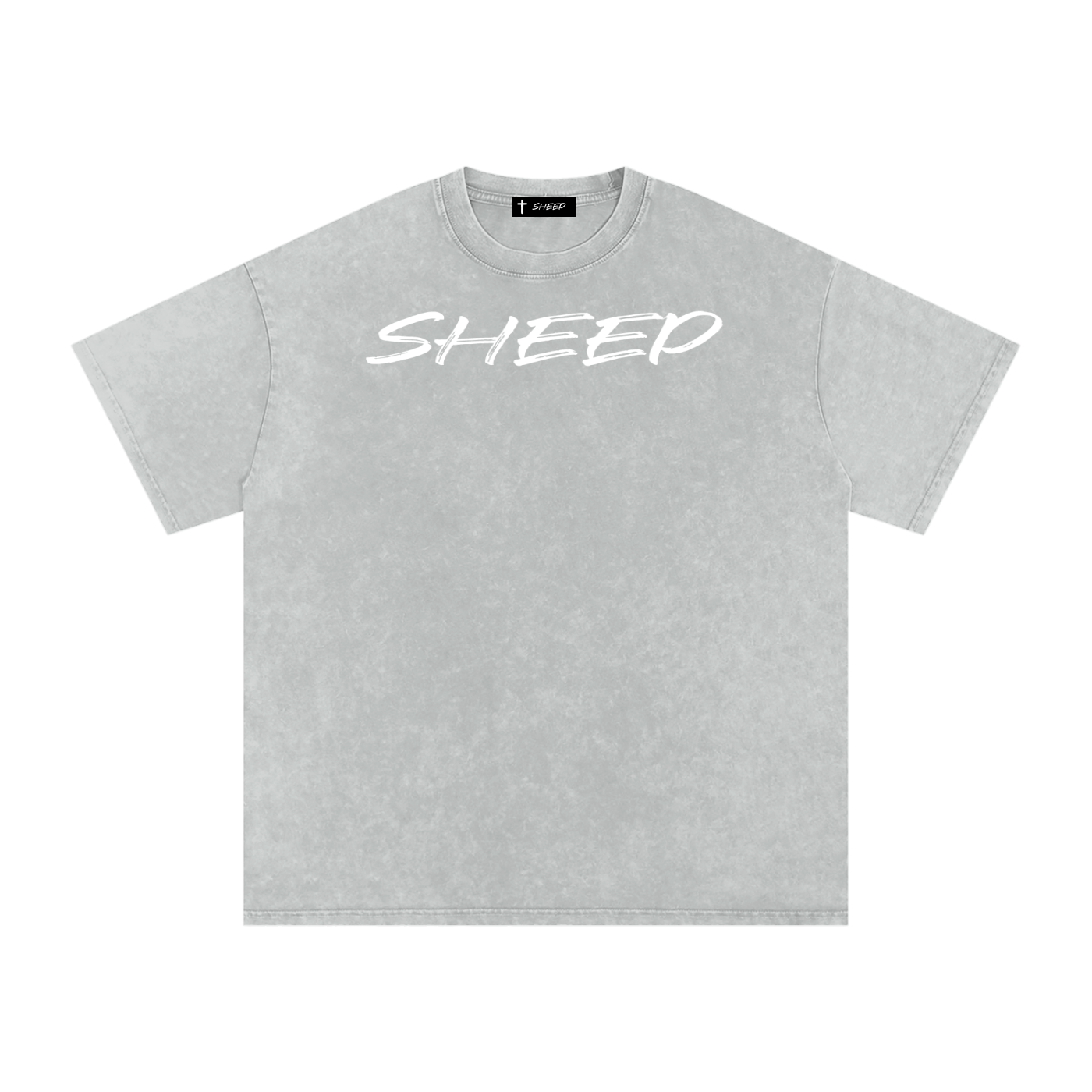 Snow Washed Oversized Cotton T-Shirt
