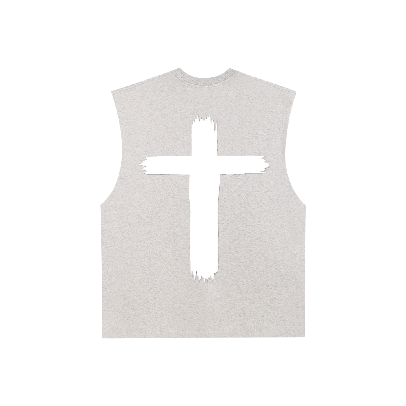 Raw Edge Cotton Tank Top