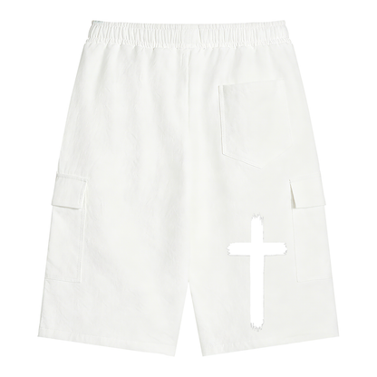 Unisex Drawstring Cargo Shorts
