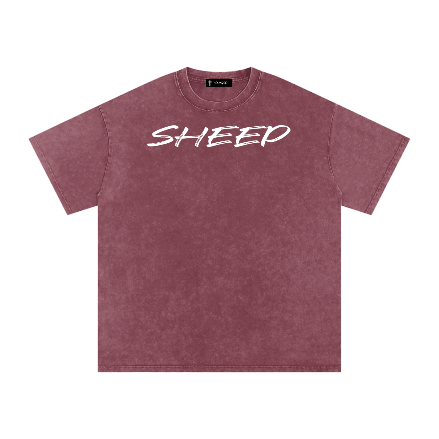Snow Washed Oversized Cotton T-Shirt