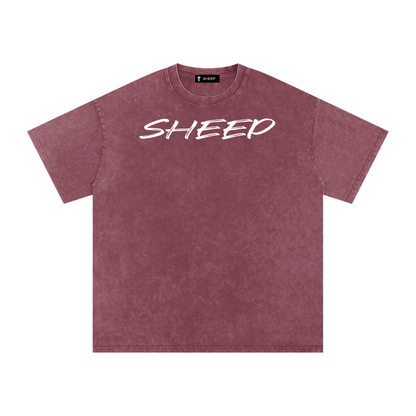 Snow Washed Oversized Cotton T-Shirt