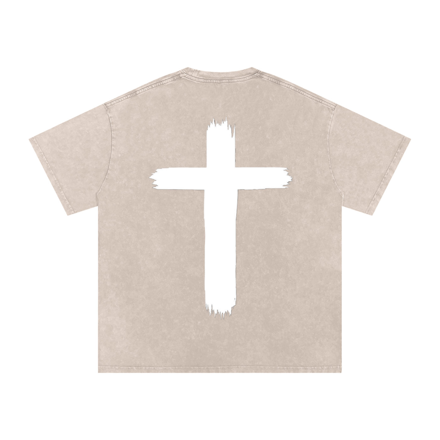 Snow Washed Oversized Cotton T-Shirt
