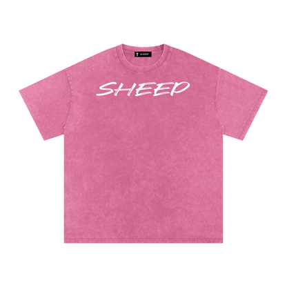 Snow Washed Oversized Cotton T-Shirt