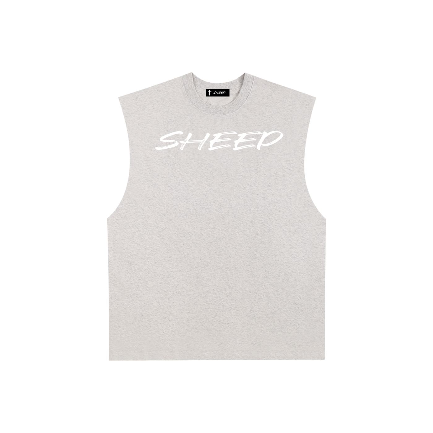 Raw Edge Cotton Tank Top