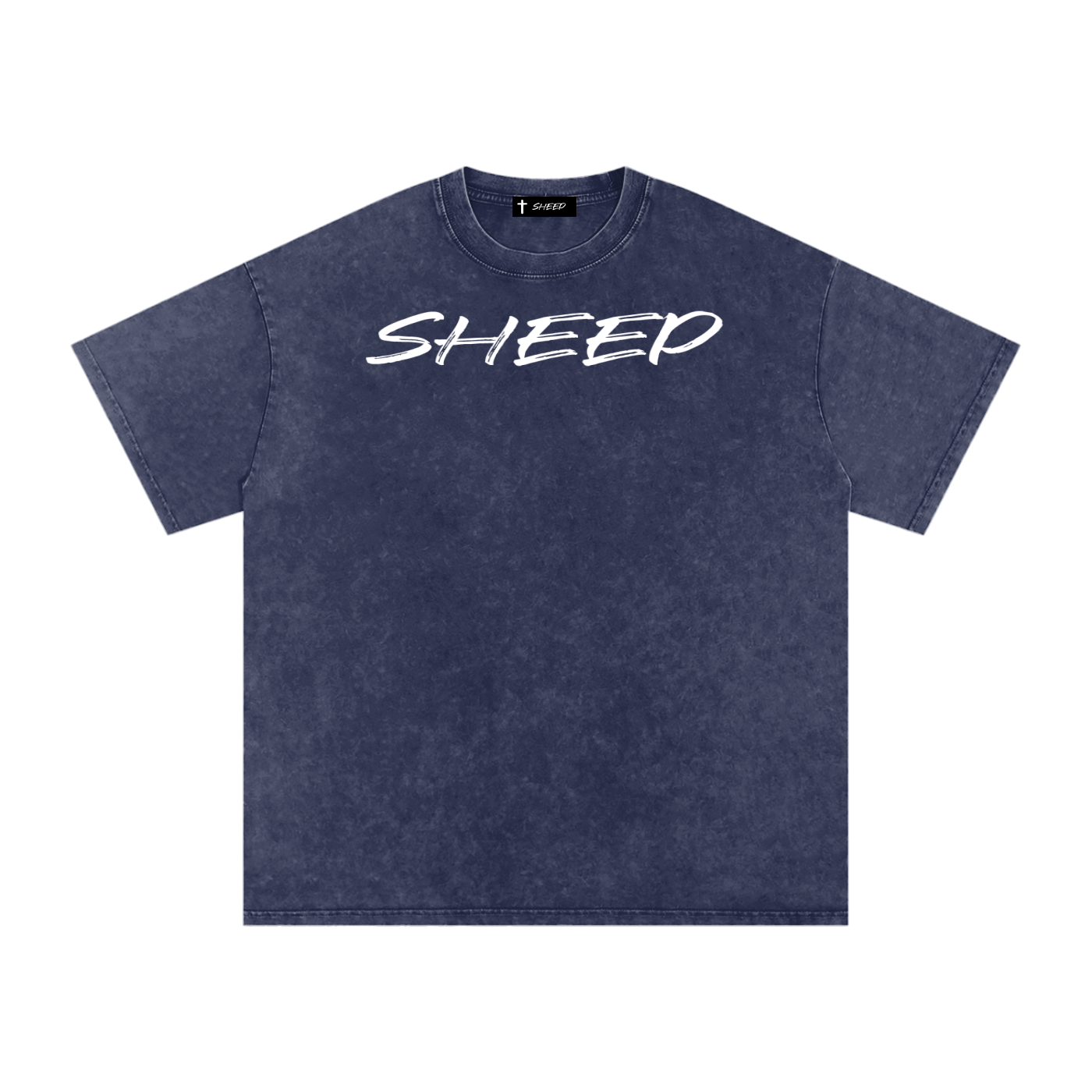 Snow Washed Oversized Cotton T-Shirt