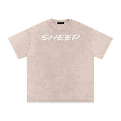 Snow Washed Oversized Cotton T-Shirt