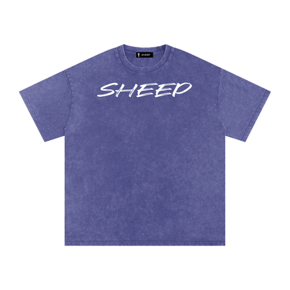 Snow Washed Oversized Cotton T-Shirt