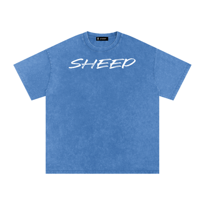 Snow Washed Oversized Cotton T-Shirt