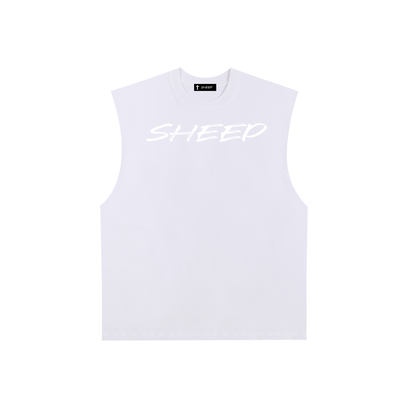 Raw Edge Cotton Tank Top