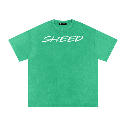 Snow Washed Oversized Cotton T-Shirt