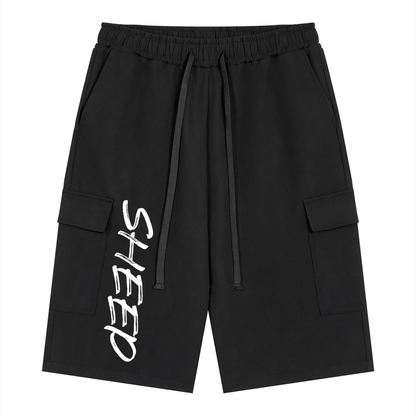 Unisex Drawstring Cargo Shorts