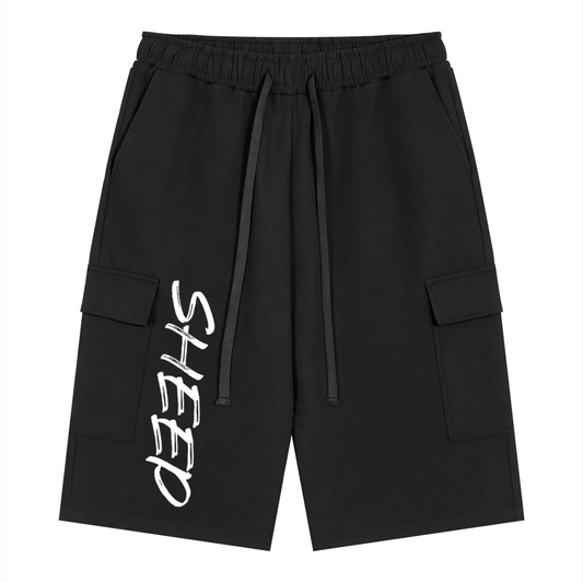 Unisex Drawstring Cargo Shorts