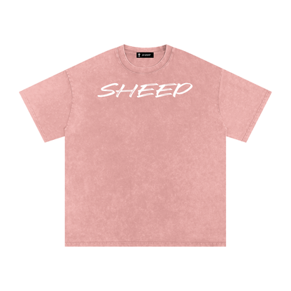 Snow Washed Oversized Cotton T-Shirt