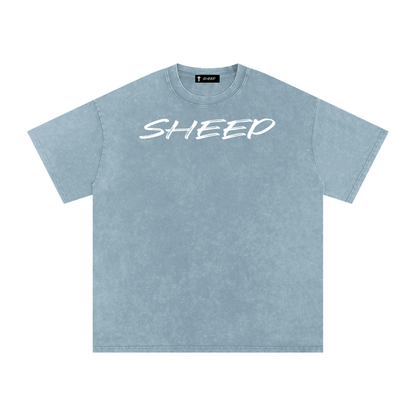 Snow Washed Oversized Cotton T-Shirt