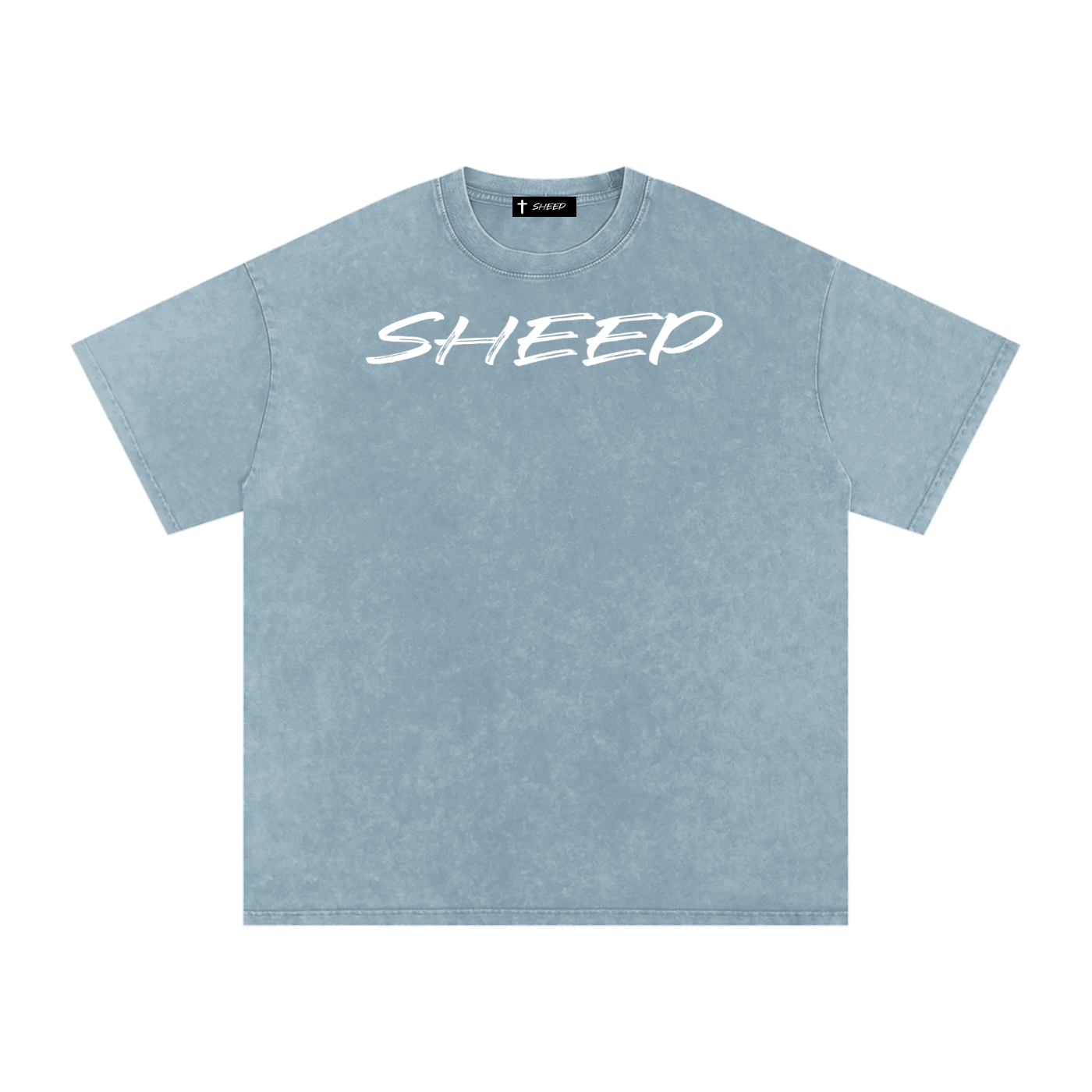 Snow Washed Oversized Cotton T-Shirt
