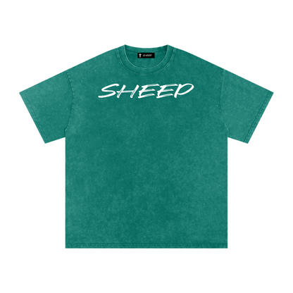 Snow Washed Oversized Cotton T-Shirt