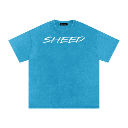 Snow Washed Oversized Cotton T-Shirt